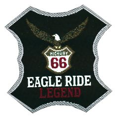 Nažehľovacie etikety veľké - eagle ride
